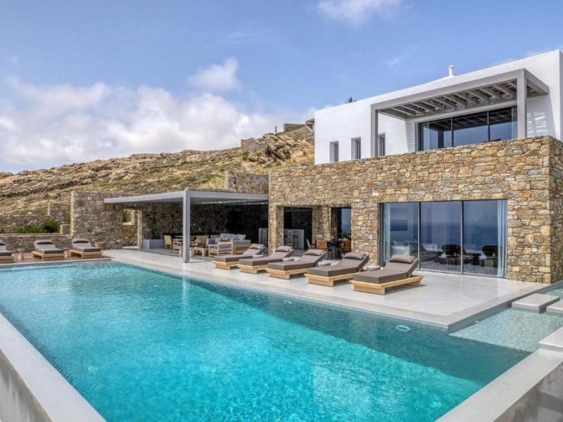 Потрясающая вилла Миконос 6 спален Villa Brandy Private Infinity Pool